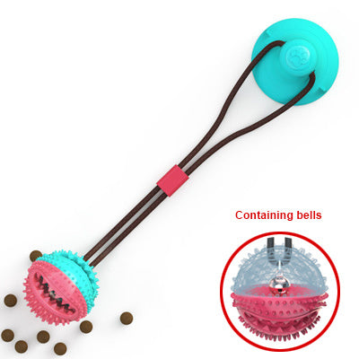 Dog Toys Silicon Suction Cup Tug Interactive Dog Ball Toy For Pet Chew Bite Tooth Cleaning Toothbrush Feeding Pet Supplies - My Store