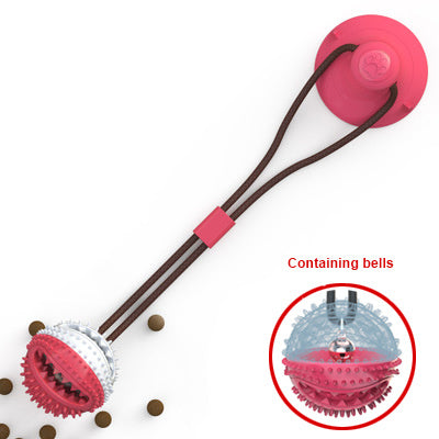 Dog Toys Silicon Suction Cup Tug Interactive Dog Ball Toy For Pet Chew Bite Tooth Cleaning Toothbrush Feeding Pet Supplies - My Store